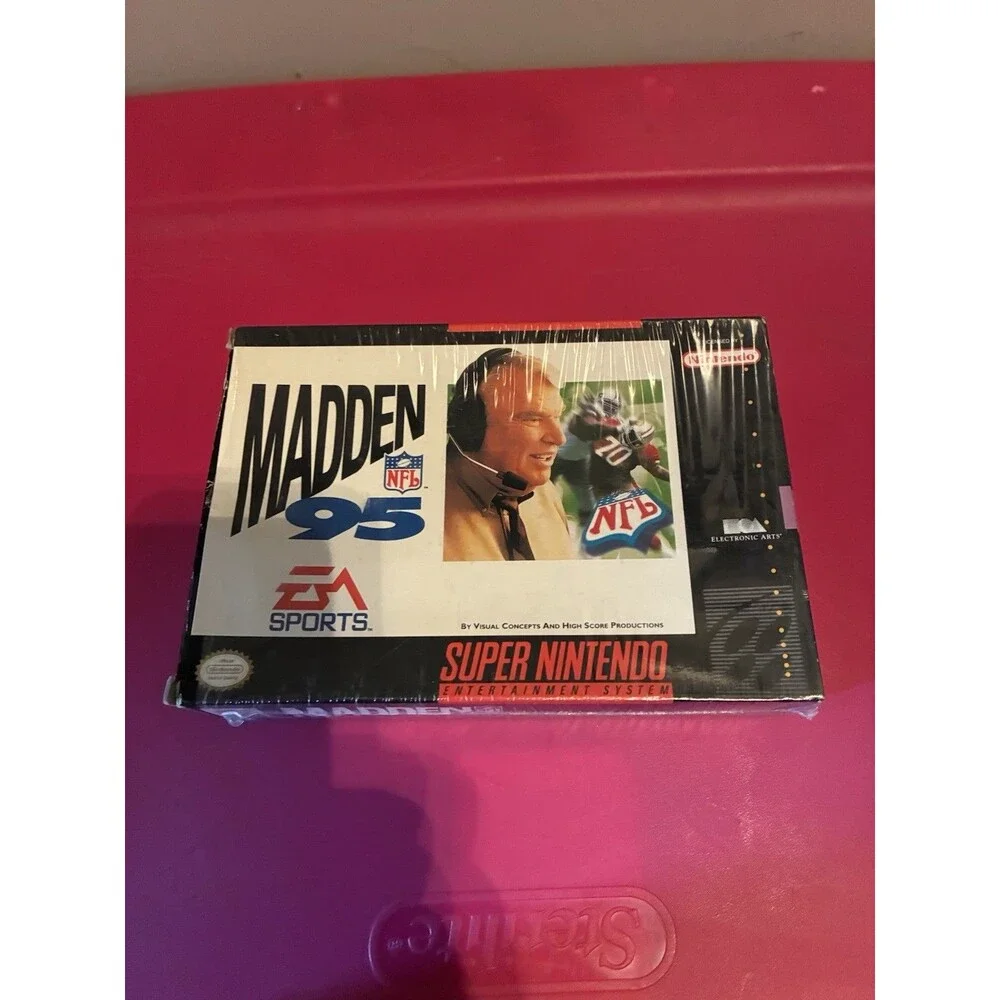Madden NFL 95 (Super Nintendo SNES, 1994) NEW FACTORY SEALED see pictures